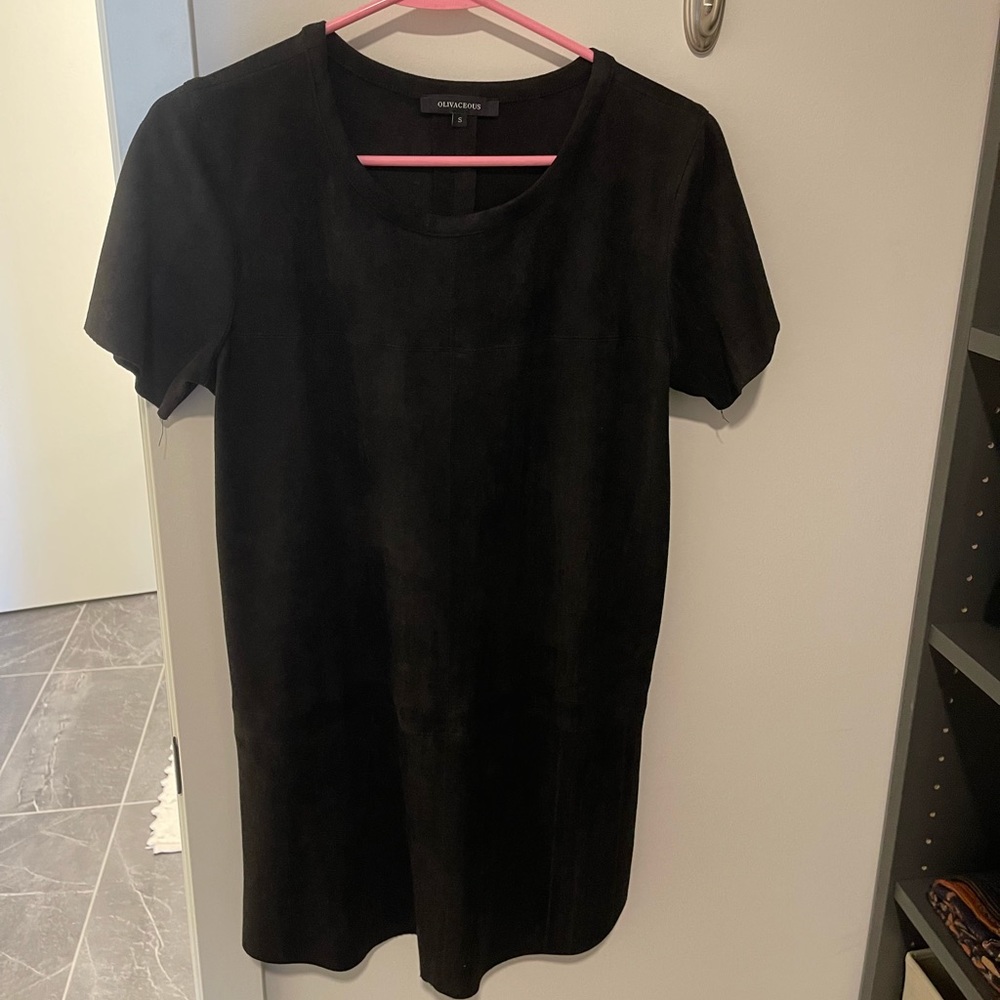 Black Suede Minidress